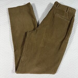 NWOT Bills Khakis Mens Pleated Corduroy Pants Tan Size 36x36 (Fits 34x36) USA